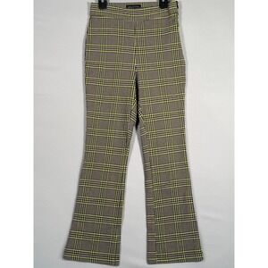 Urban Outfitters Plaid Flare Pants Size 2 High Waist Checkered Trousers‎